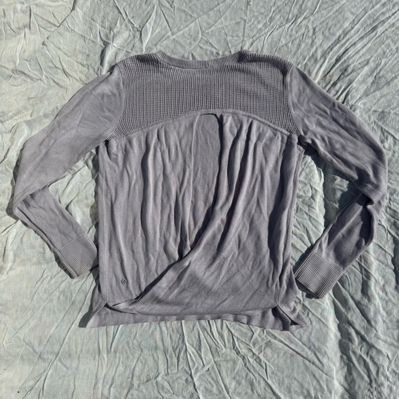 Lululemon Back to Balance Long Sleeve Sweater in
Iced Iris - Picture 2 of 6